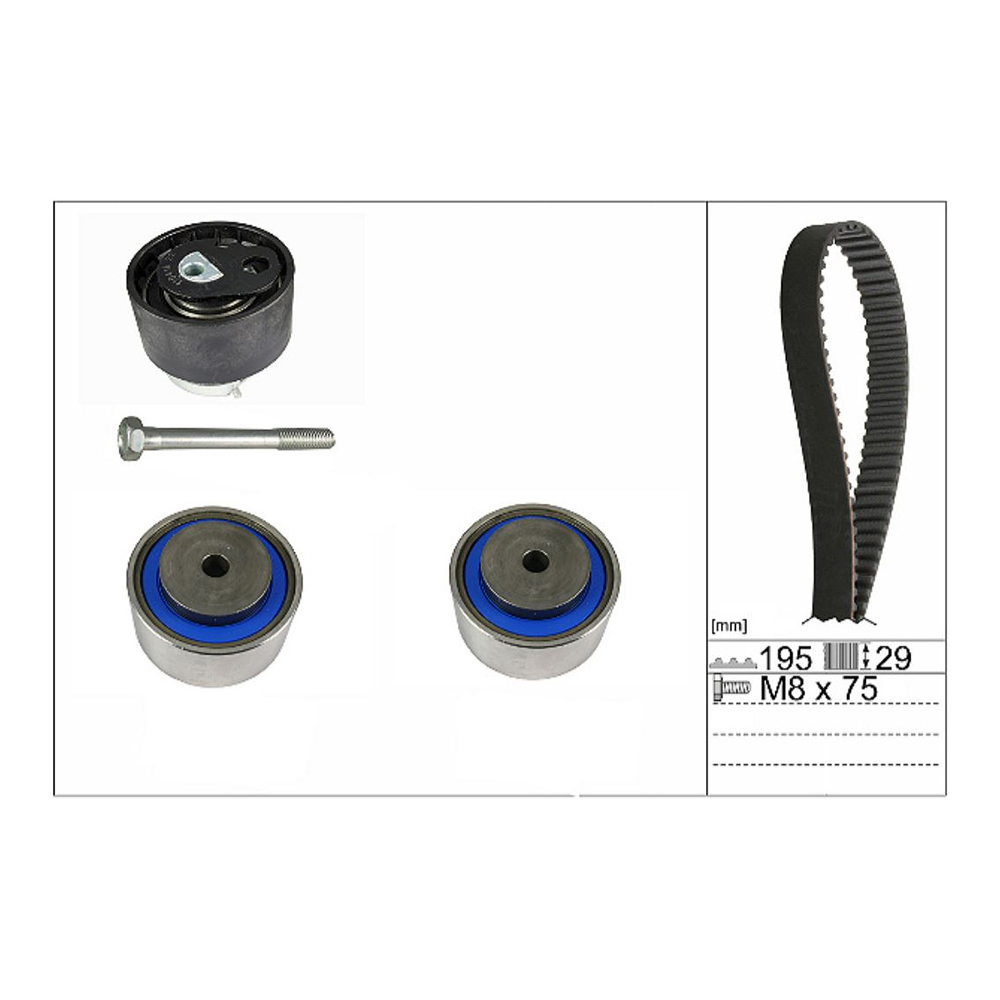 랜드로버 레인지로버 스포츠 3.0 SDV6 Hybrid L494 13-현재 INA 타이밍벨트 세트 1UA1