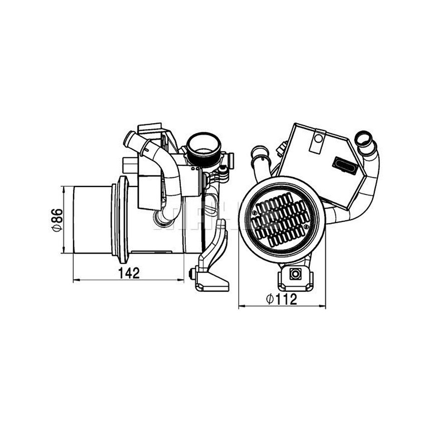 아우디 Q3 2.0 TDI 8U 11-18년 MAHLE EGR 밸브 I7PV