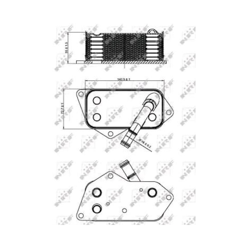 BMW X3 35i F25 10-17년 NRF 엔진 오일쿨러 0IH1