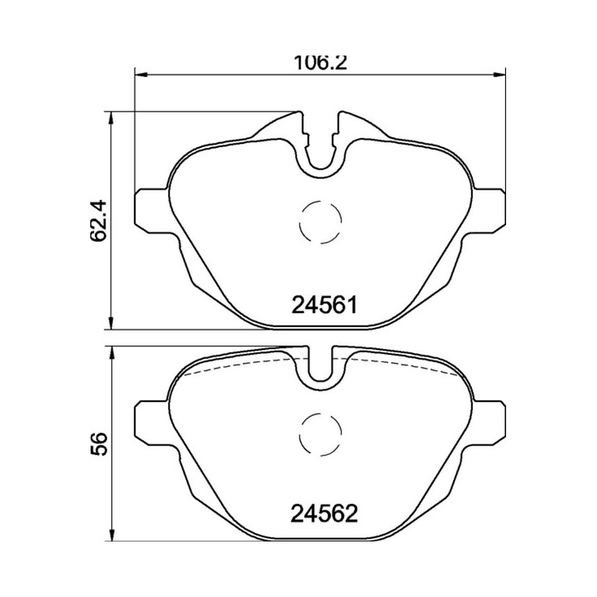 BMW i8 hybrid I15 18-20년 PAGID 뒤쪽 브레이크패드 H6NP