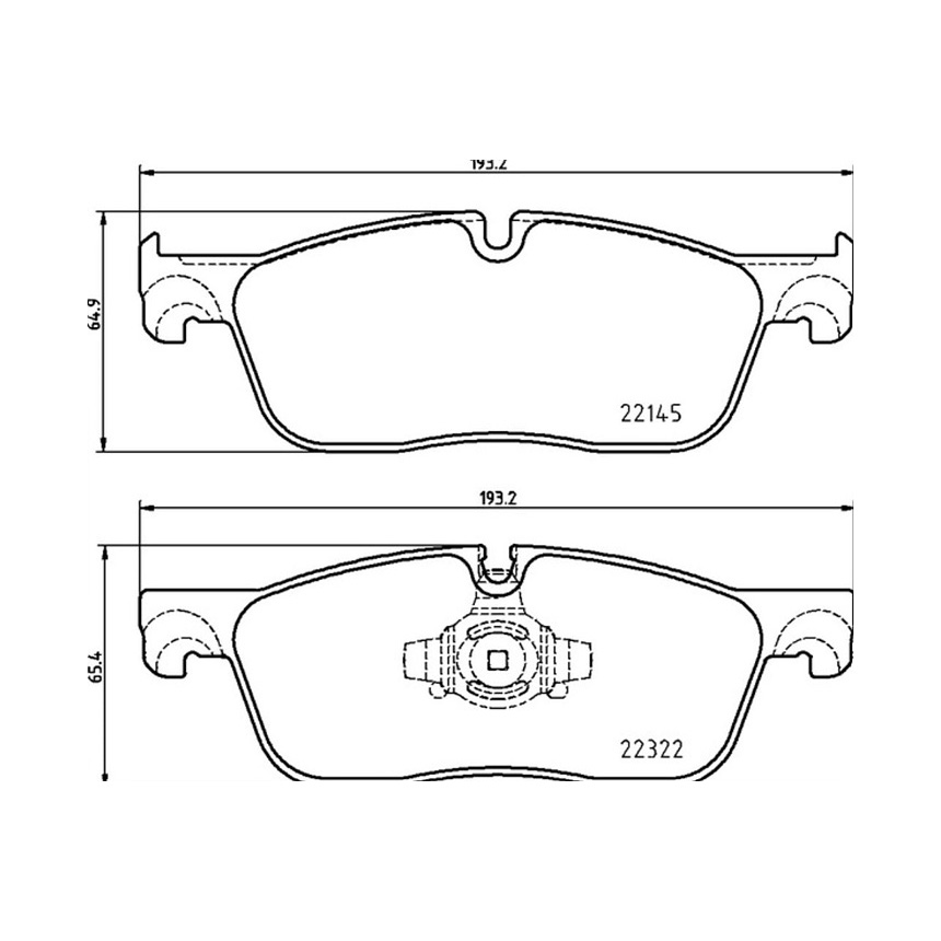 재규어 XE 2.0 15-현재 PAGID 앞쪽 브레이크패드 FDY6