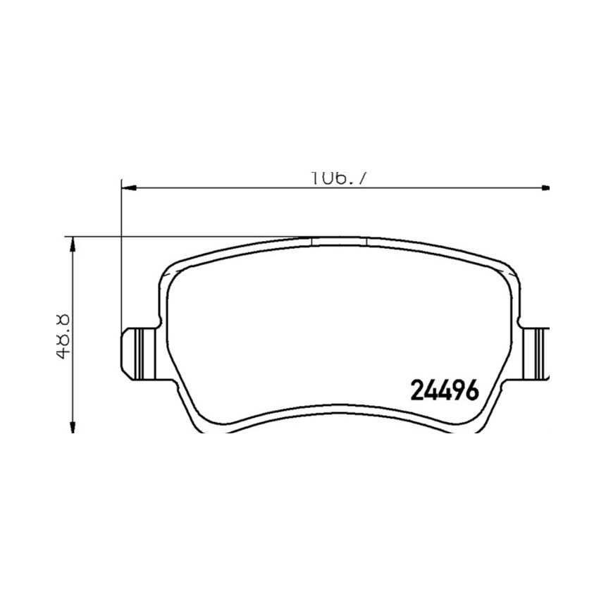 볼보 S60 T3 10-18년 PAGID 뒤쪽 브레이크패드 67JM