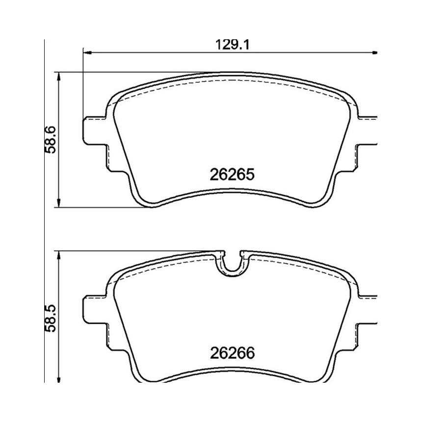 아우디 A4 2.0 35 TDI 8W 15-현재 PAGID 뒤쪽 브레이크패드 64BB