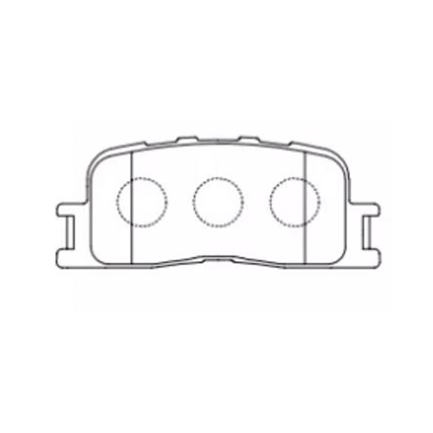 토요타 캠리 3.3 01-06년 AKEBONO 뒤쪽 브레이크패드 7U6G