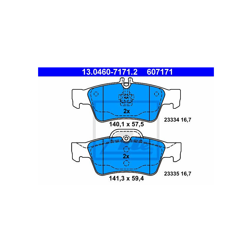 벤츠 S400 Hybrid W221 09-13년 ATE 뒤쪽 브레이크패드 KBBI