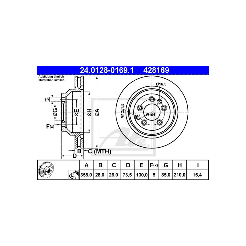 포르쉐 카이엔 3.6 9PA 02-10년 ATE 뒤세트 브레이크디스크 B236