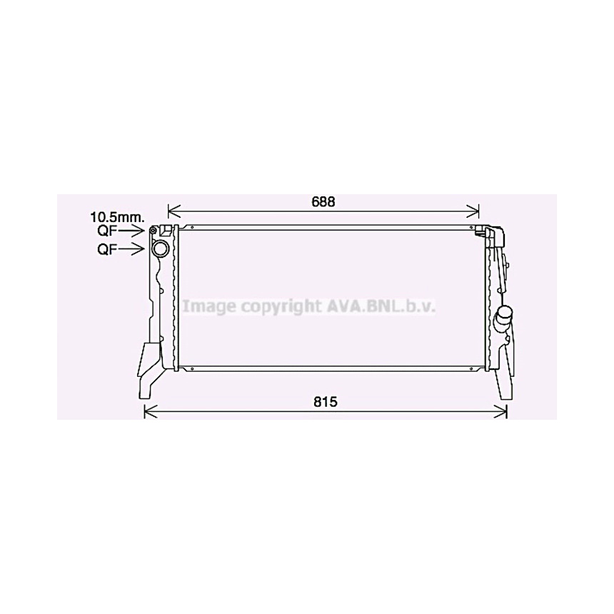 미니 쿠퍼 One D F55 13-현재 AVA 라디에이터 D128
