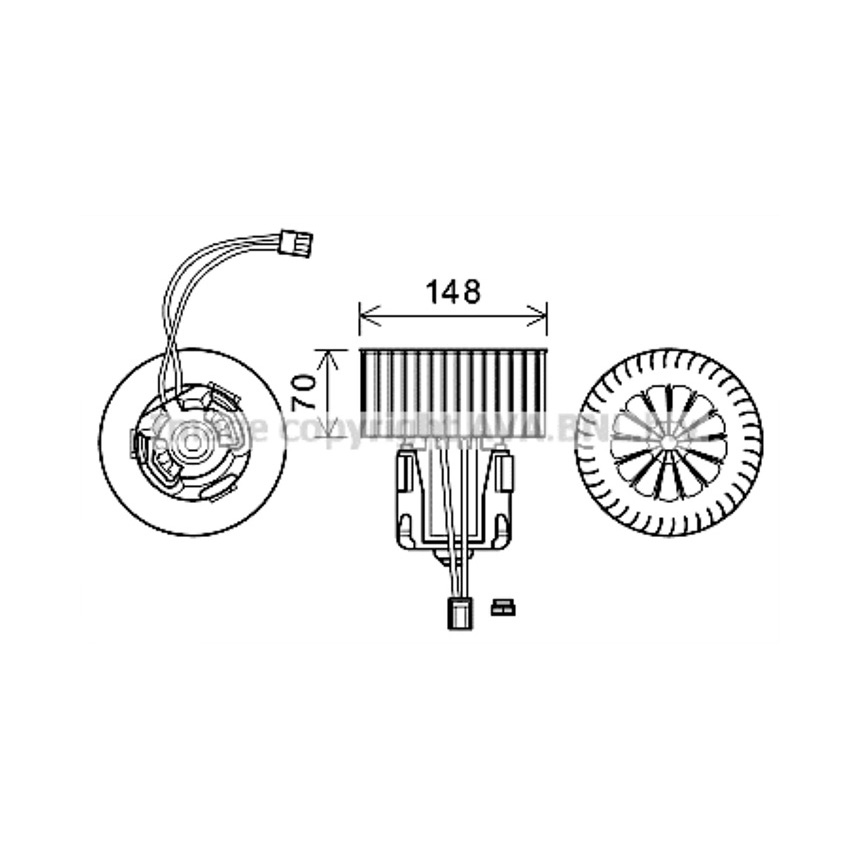 BMW 750d F01 12-15년 AVA 블로워 모터 4W0F