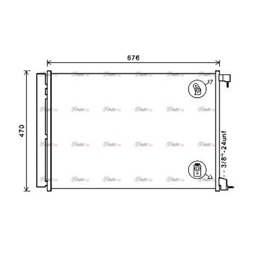 벤츠 GLC63 AMG X253 16-23년 AVA 에어컨 콘덴서 3P4U
