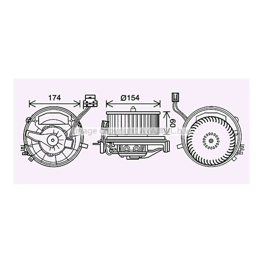 폭스바겐 골프 1.2 TSI 5G1 12-현재 AVA 블로워 모터 YP0T