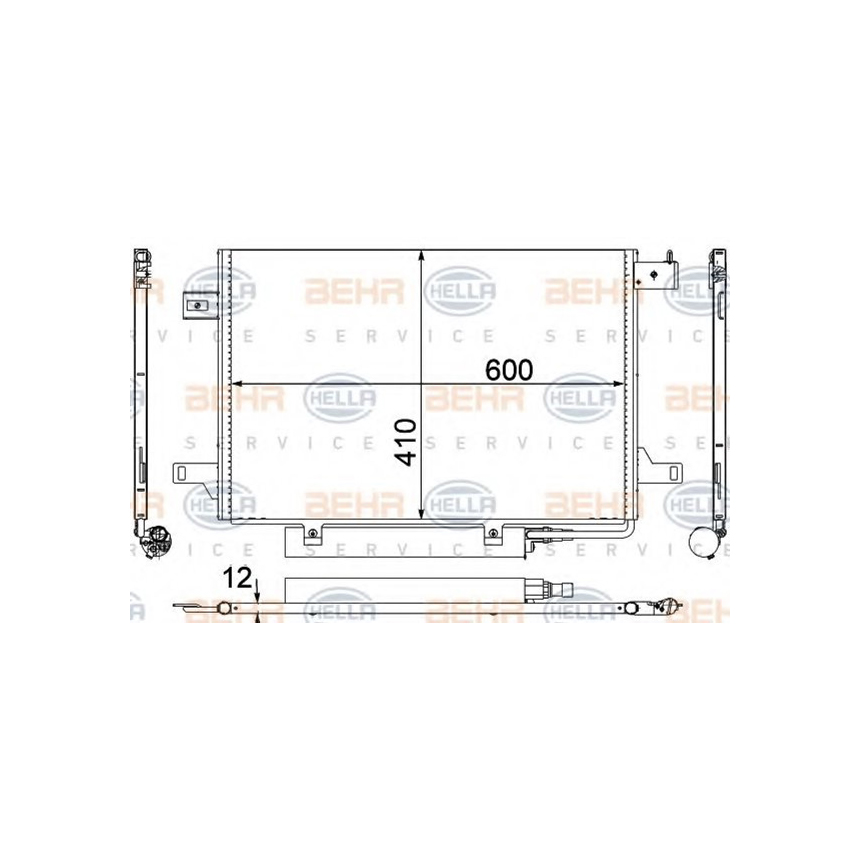 벤츠 A160d W169 04-12년 BEHR 에어컨 콘덴서 HOUO
