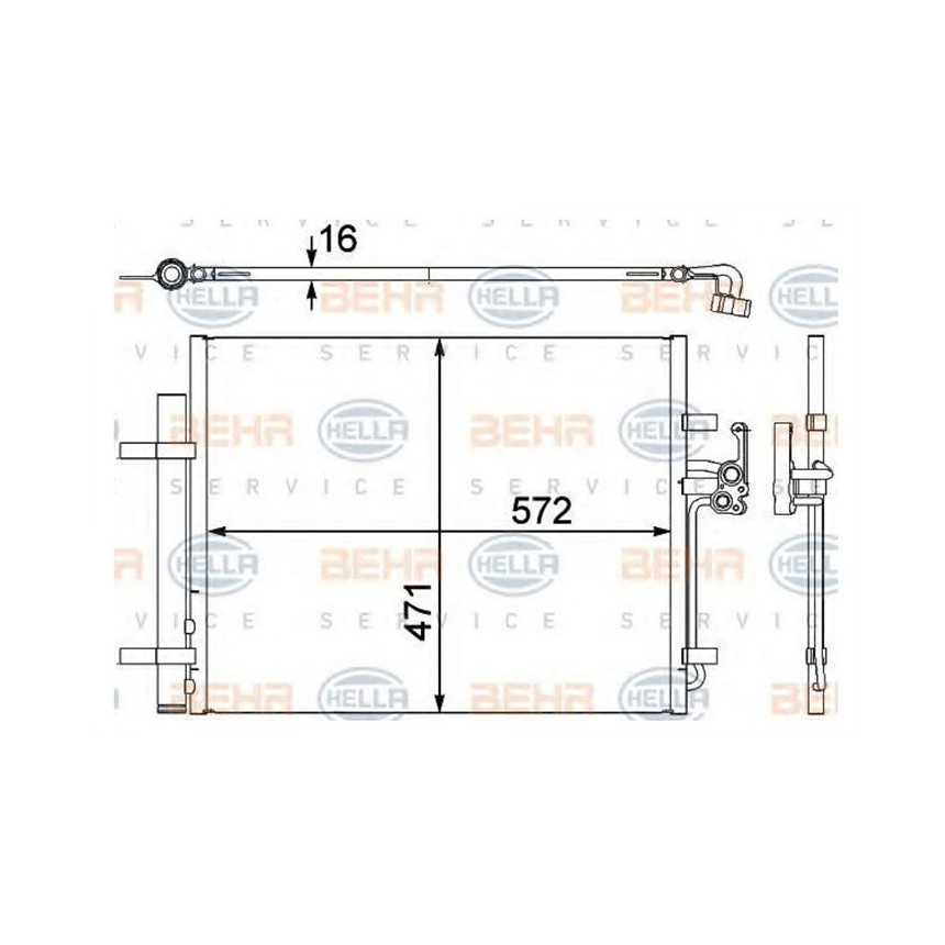 포드 몬데오 2.2 TDCi 07-15년 BEHR 에어컨 콘덴서 QA82