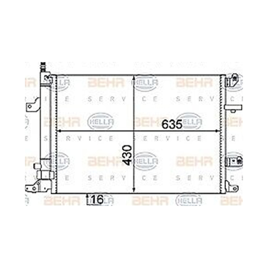 볼보 S60 T 00-10년 BEHR 에어컨 콘덴서 0ODY