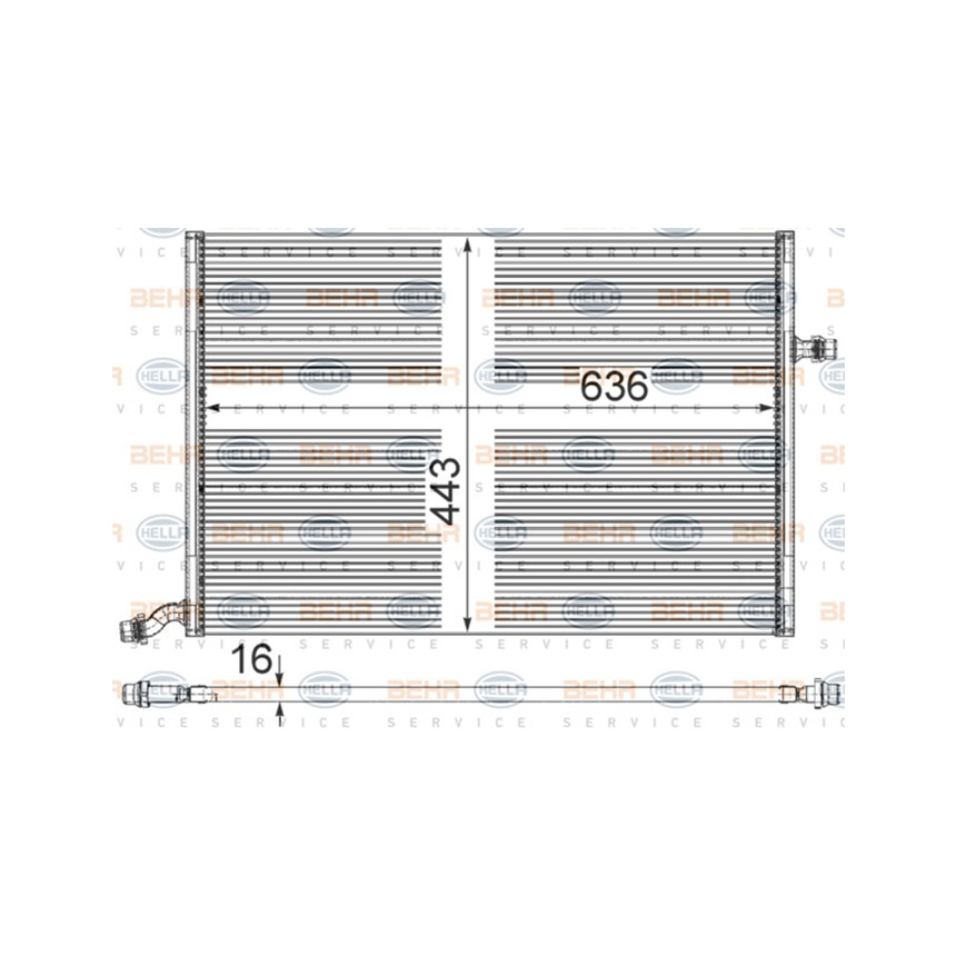 벤츠 E220d C238 16-현재 BEHR 라디에이터 TKM1