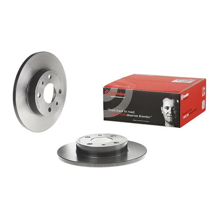 피아트 500 C 1.4 09-현재 BREMBO 뒤세트 브레이크디스크 06VG