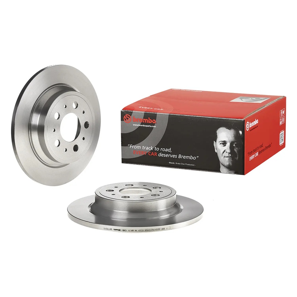볼보 S60 T 00-10년 BREMBO 뒤세트 브레이크디스크 7SW2