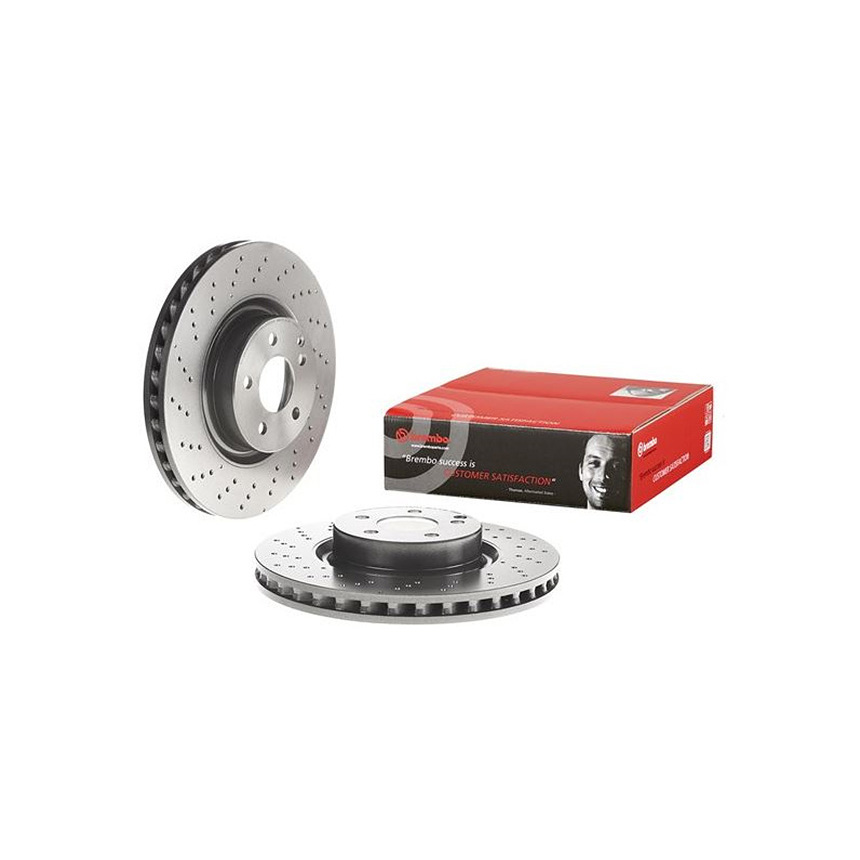 벤츠 S400 Hybrid W221 09-13년 BREMBO 앞세트 브레이크디스크 E2E5