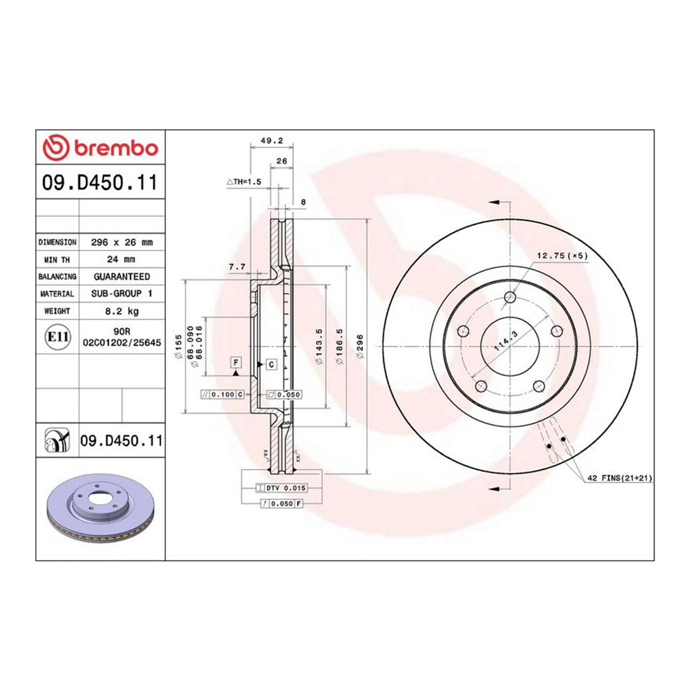 닛산 알티마 3.5 12-17년 BREMBO 앞세트 브레이크디스크 8MG1