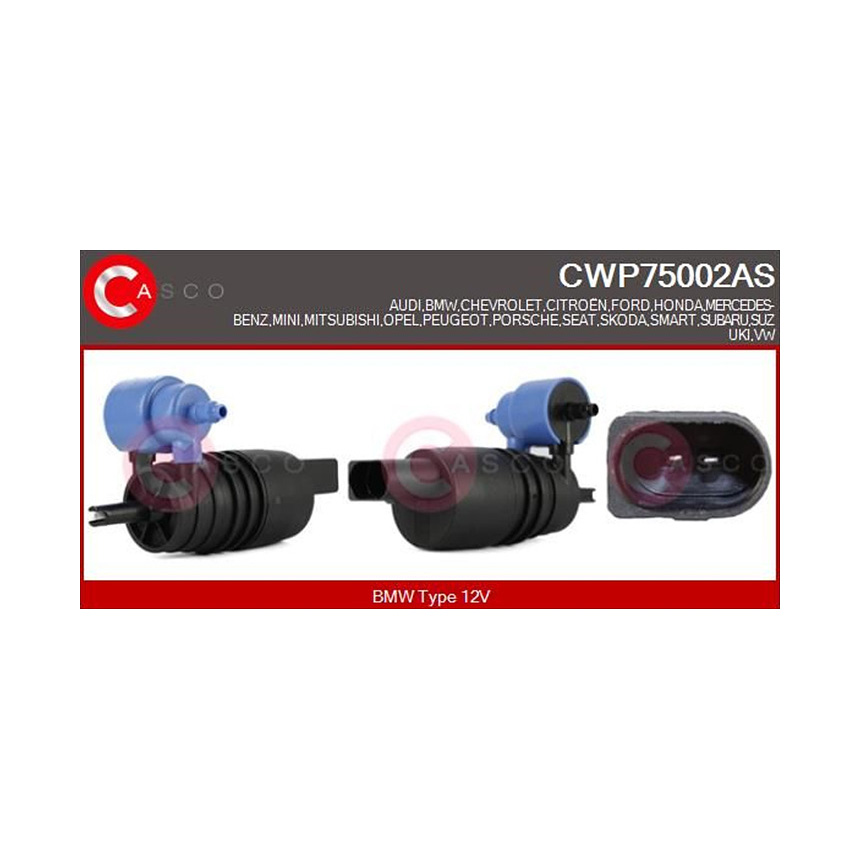 폭스바겐 골프 1.2 TSI 5G1 12-현재 CASCO 워셔액 펌프 33V7