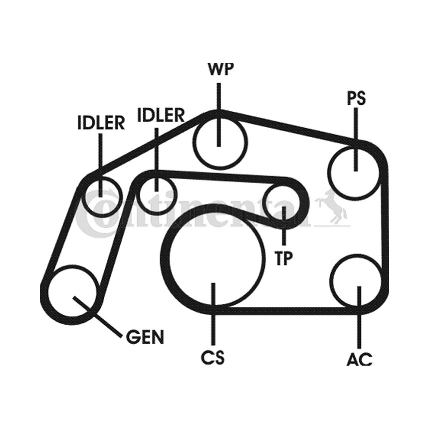 아우디 A4 3.0 TDI 8W 15-현재 CONTINENTAL 팬벨트 세트 42FD