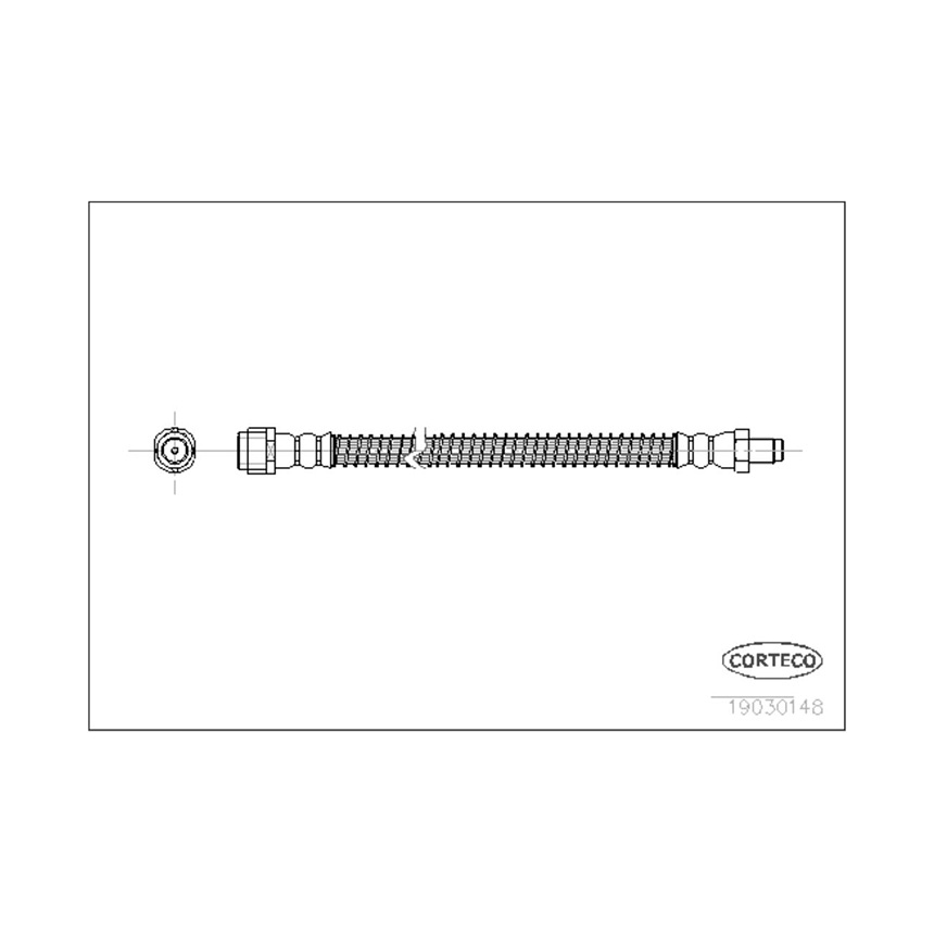 벤츠 E63 AMG W211 06-08년 CORTECO 브레이크 호스 HQS7
