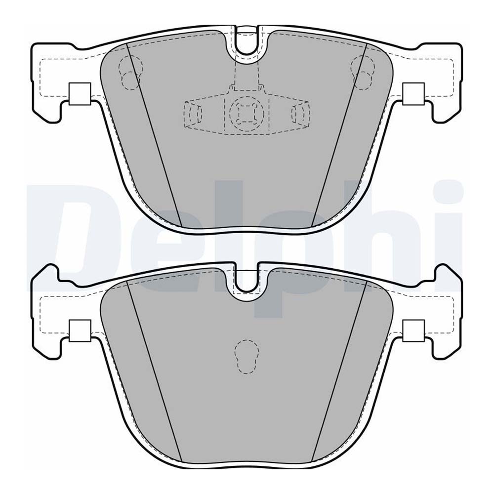 BMW 750d F01 12-15년 DELPHI 뒤쪽 브레이크패드 BR70