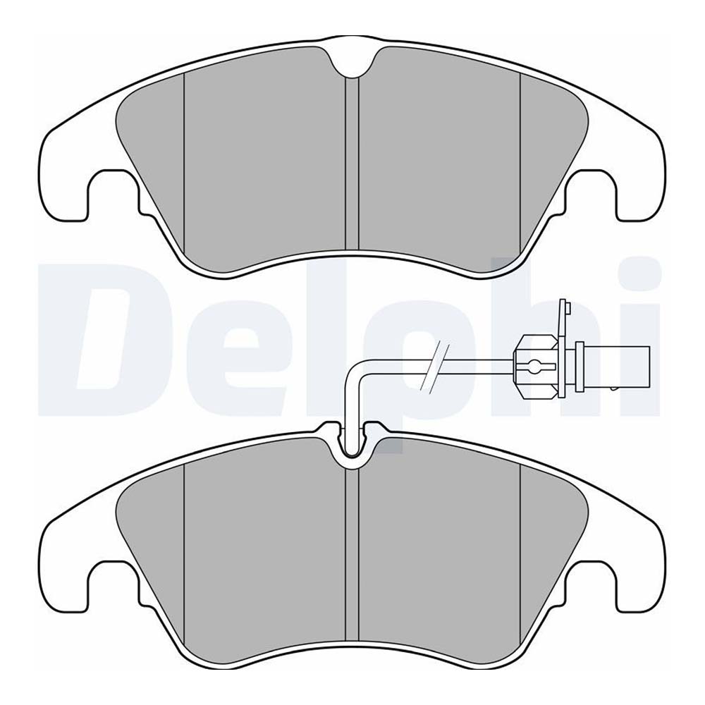 아우디 A7 2.0 TFSI 4G 10-18년 DELPHI 앞쪽 브레이크패드 V3G3