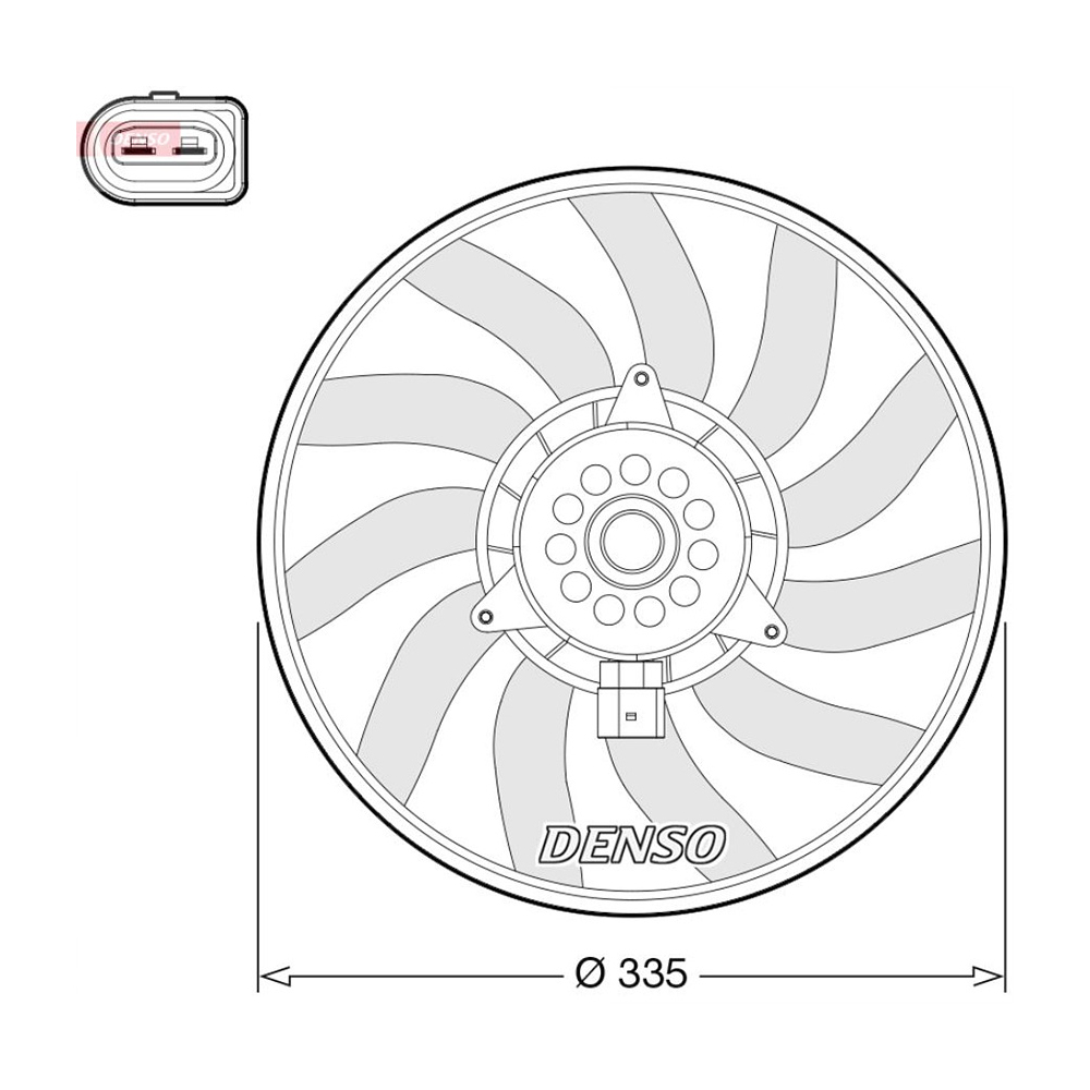 아우디 A4 2.0 TFSI 8K 07-15년 DENSO 라디에이터팬 W4QE