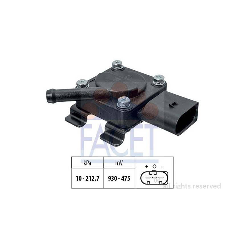 BMW X1 25d E84 09-15년 FACET 배기 압력센서 W6HY