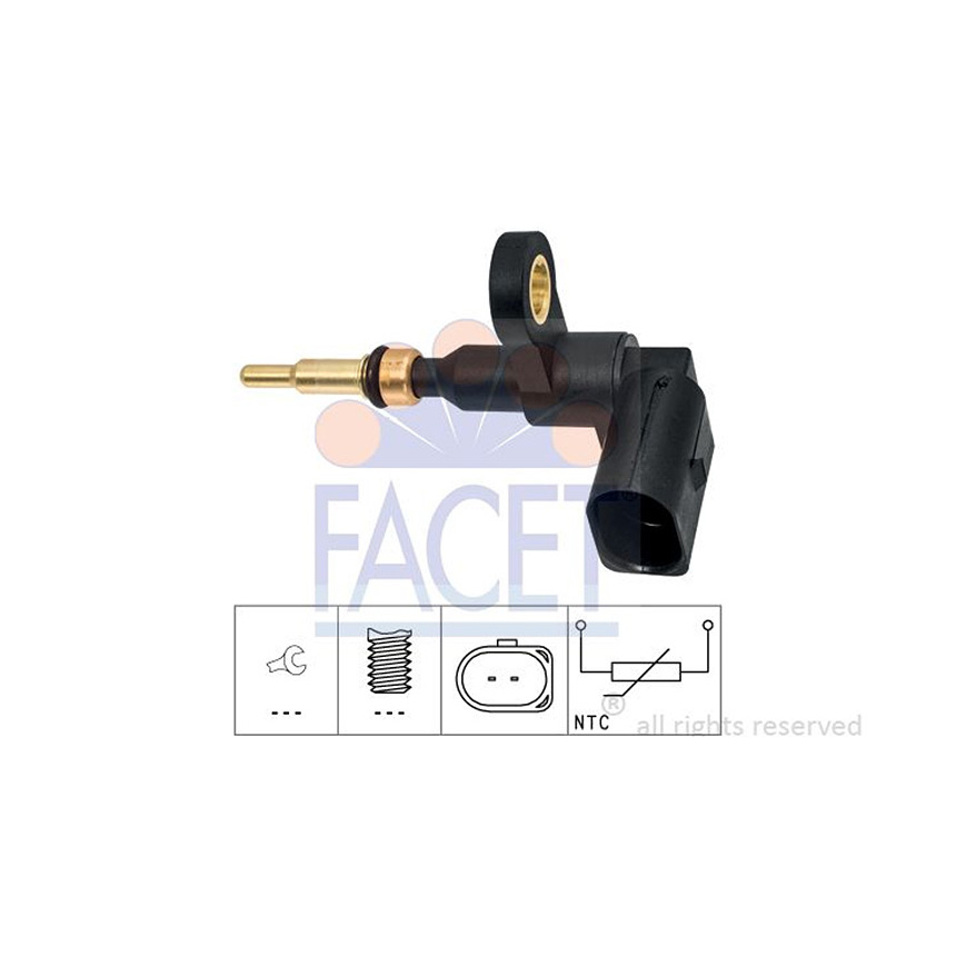 아우디 Q3 2.0 TDI 8U 11-18년 FACET 냉각수 온도센서 6O33
