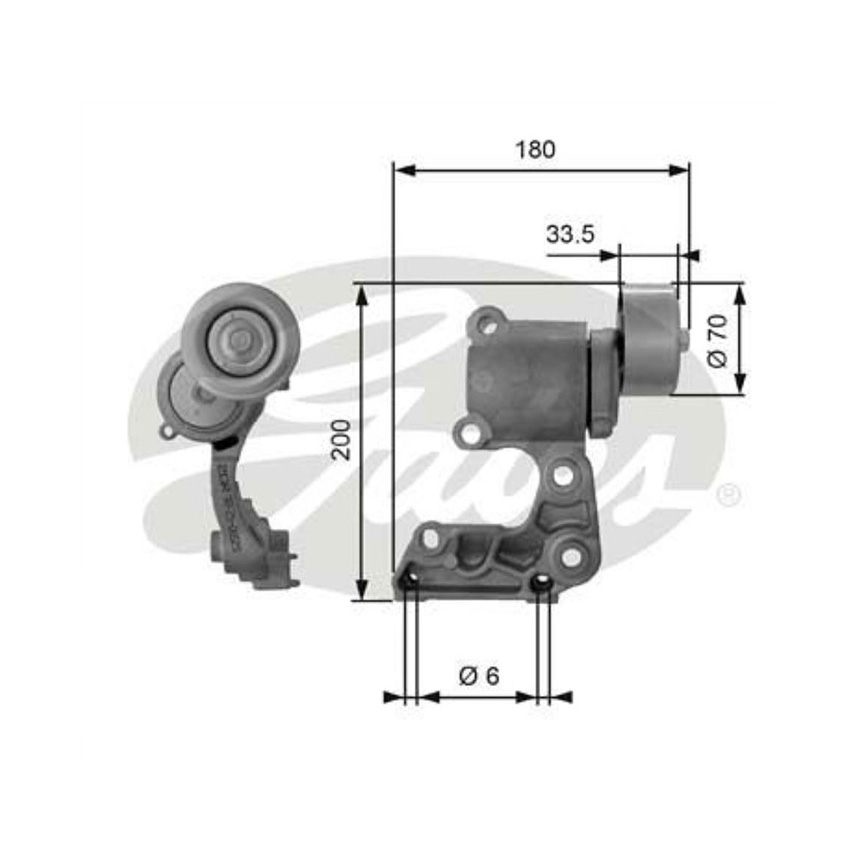 토요타 캠리 3.5 11-현재 GATES 텐셔너 4JIQ