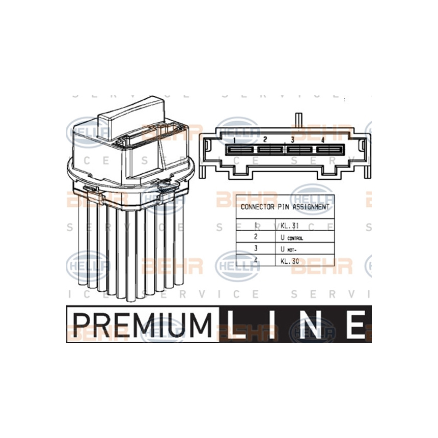 벤츠 E400 A207 13-16년 HELLA 히터저항 R2X3