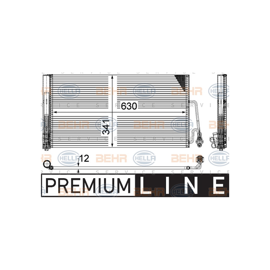 미니 클럽맨 One D R55 07-14년 HELLA 에어컨 콘덴서 YFKT