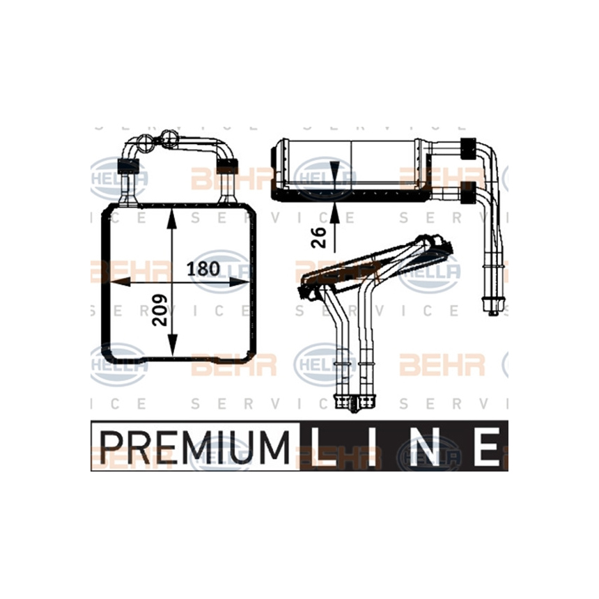 벤츠 E63 AMG W211 06-08년 HELLA 히터코어 NPUE