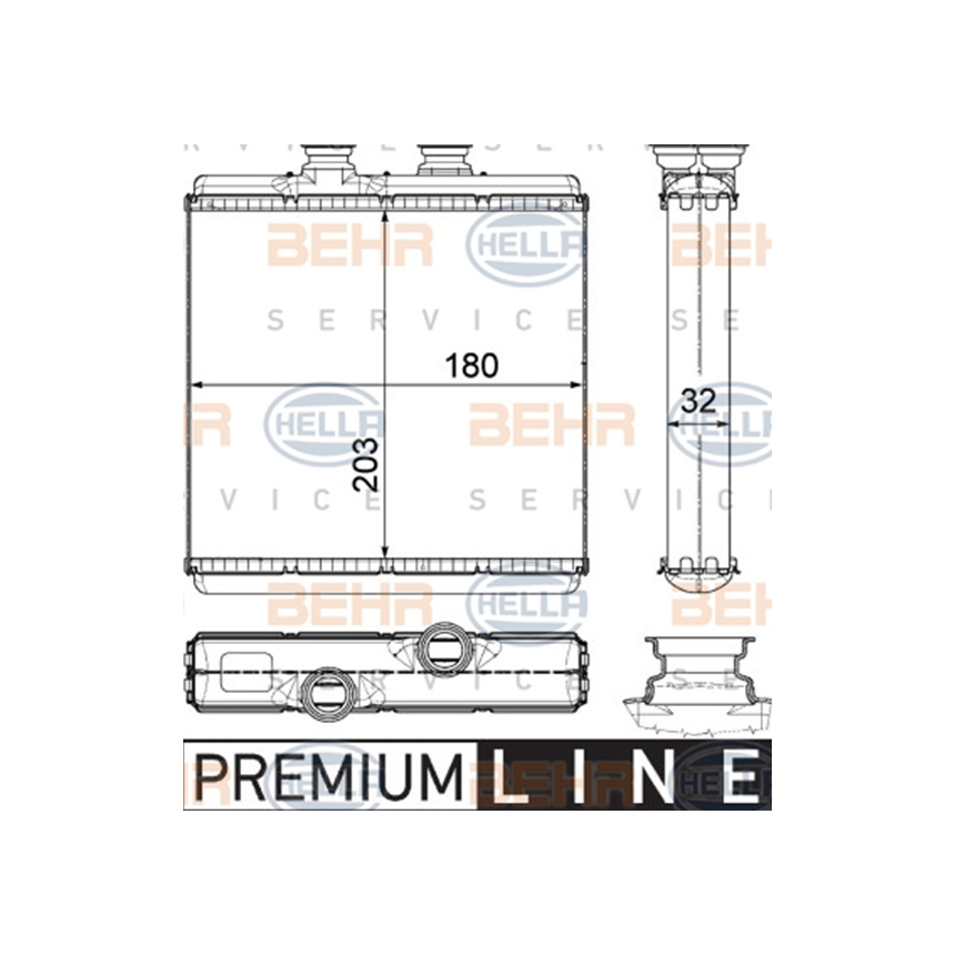 벤츠 SL65 AMG R231 12-현재 HELLA 히터코어 4F42