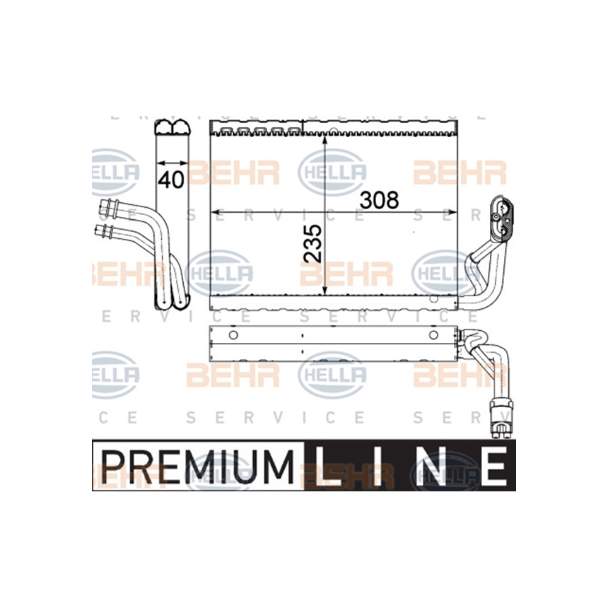벤츠 SL65 AMG R231 12-현재 HELLA 에바포레이터 4Y7B
