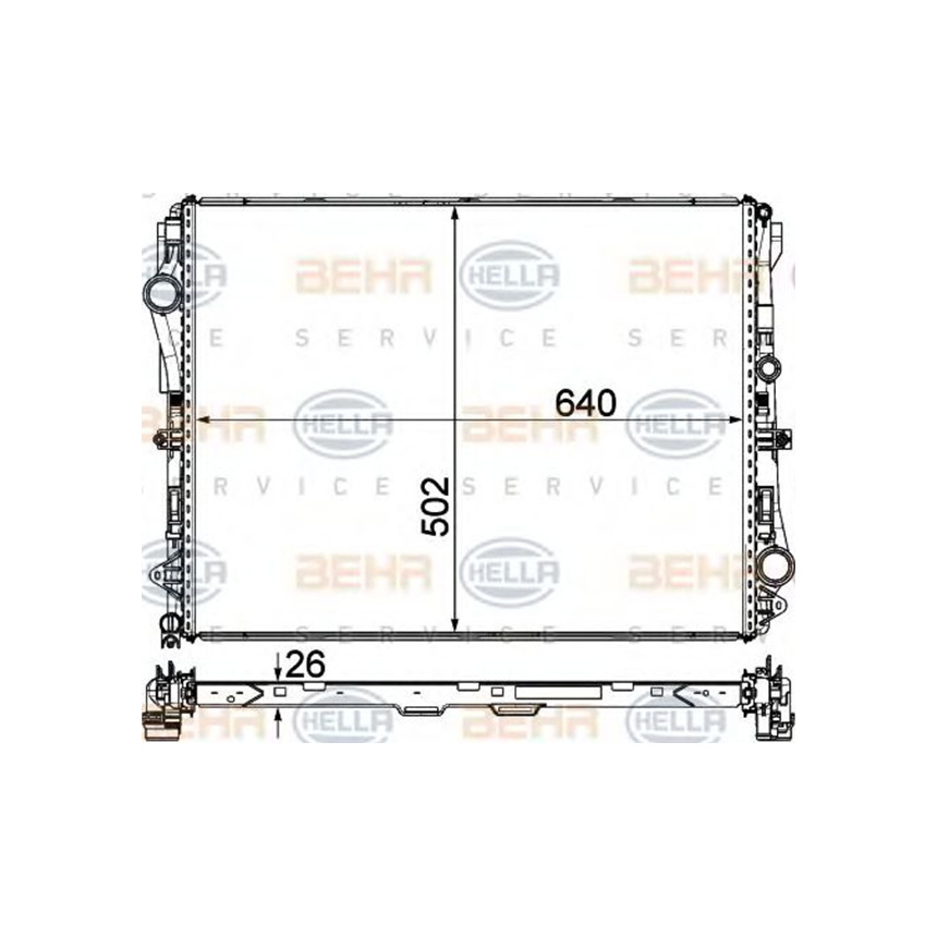 벤츠 E220d C238 16-현재 HELLA 라디에이터 TTIK