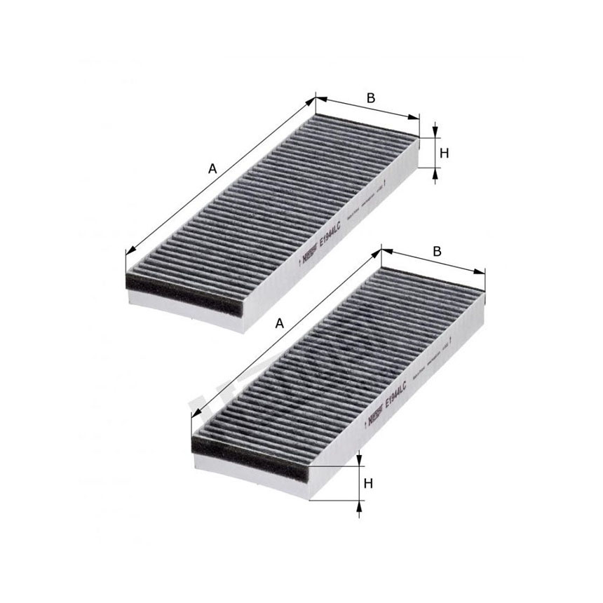 아우디 A6 4.2 FSI 4F 04-11년 HENGST 활성탄 에어컨필터 DC86