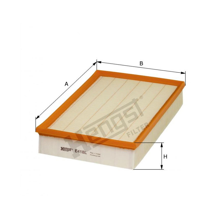 볼보 S60 T 00-10년 HENGST 에어필터 ORIV