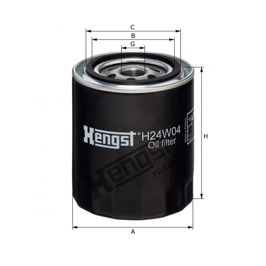 아우디 A4 3.0 8E 04-08년 HENGST 엔진오일필터 D2N5