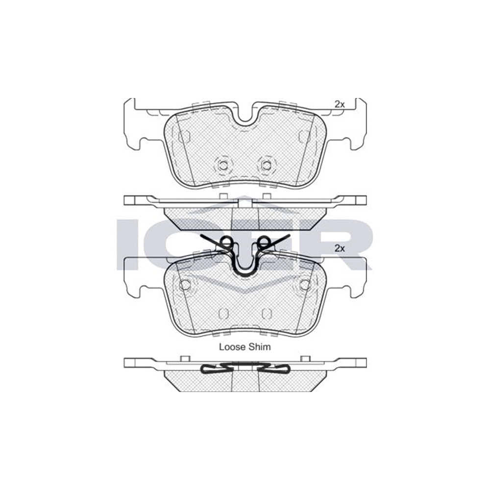 BMW X2 20d F39 17-23년 ICER 뒤쪽 브레이크패드 P3TQ