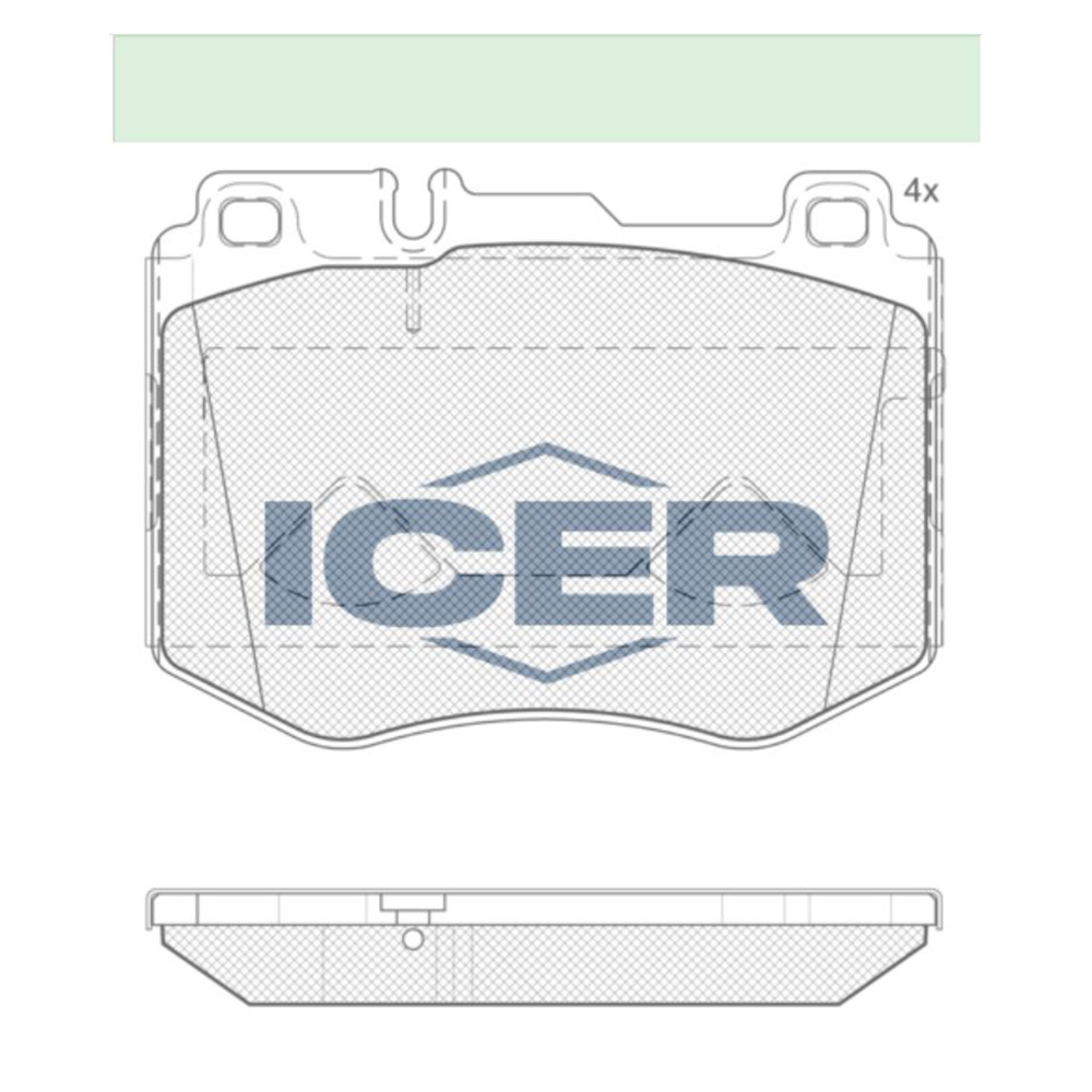 벤츠 C300 C205 15-18년 ICER 앞쪽 브레이크패드 66MR