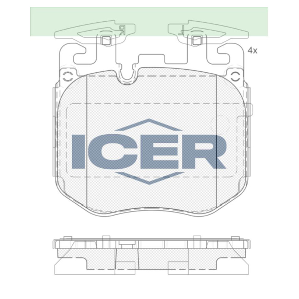 BMW 540i Hybrid G30 16-23년 ICER 앞쪽 브레이크패드 CFSN