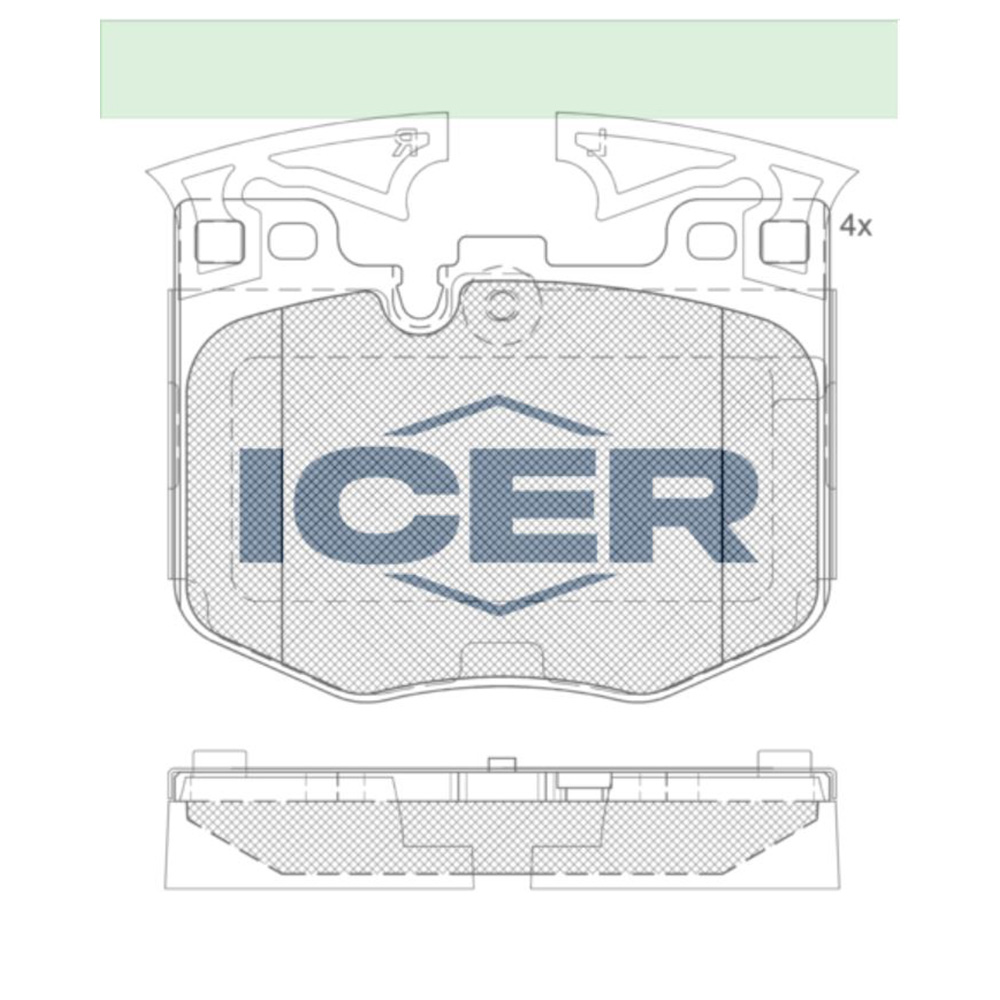 BMW iX 50 I20 21-현재 ICER 앞쪽 브레이크패드 P122