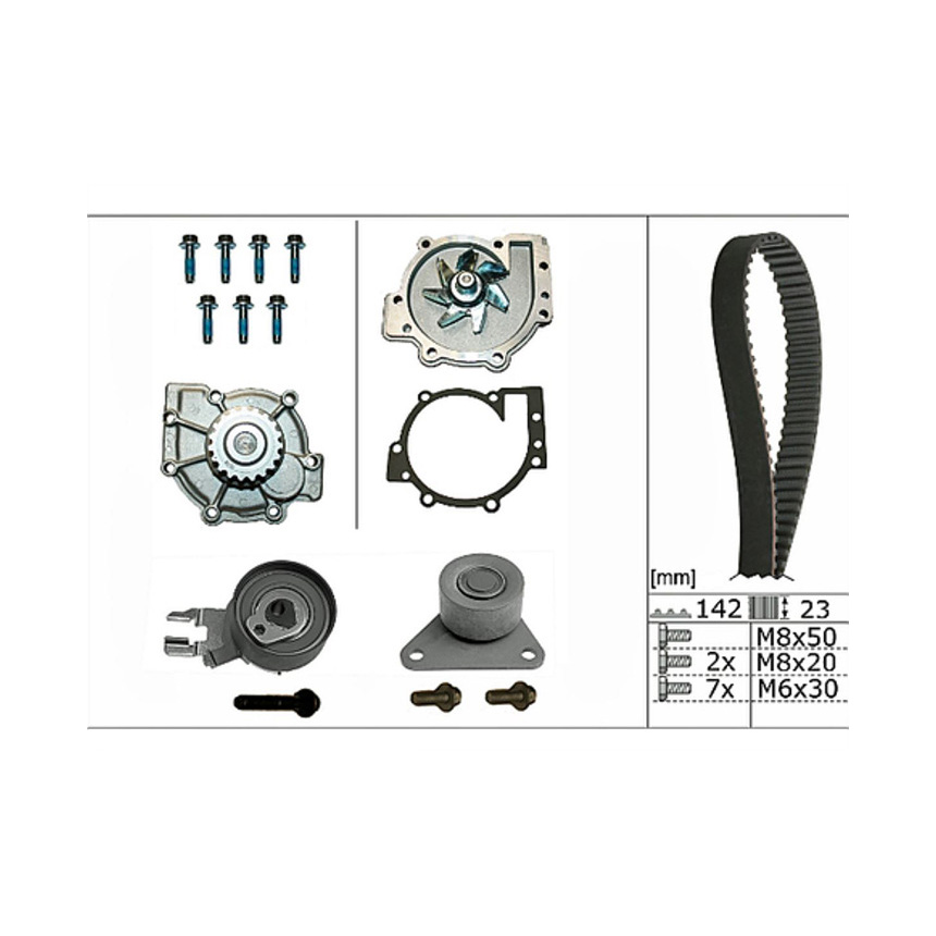 볼보 S60 T 10-18년 INA 워터펌프 타이밍벨트 세트 4KH8