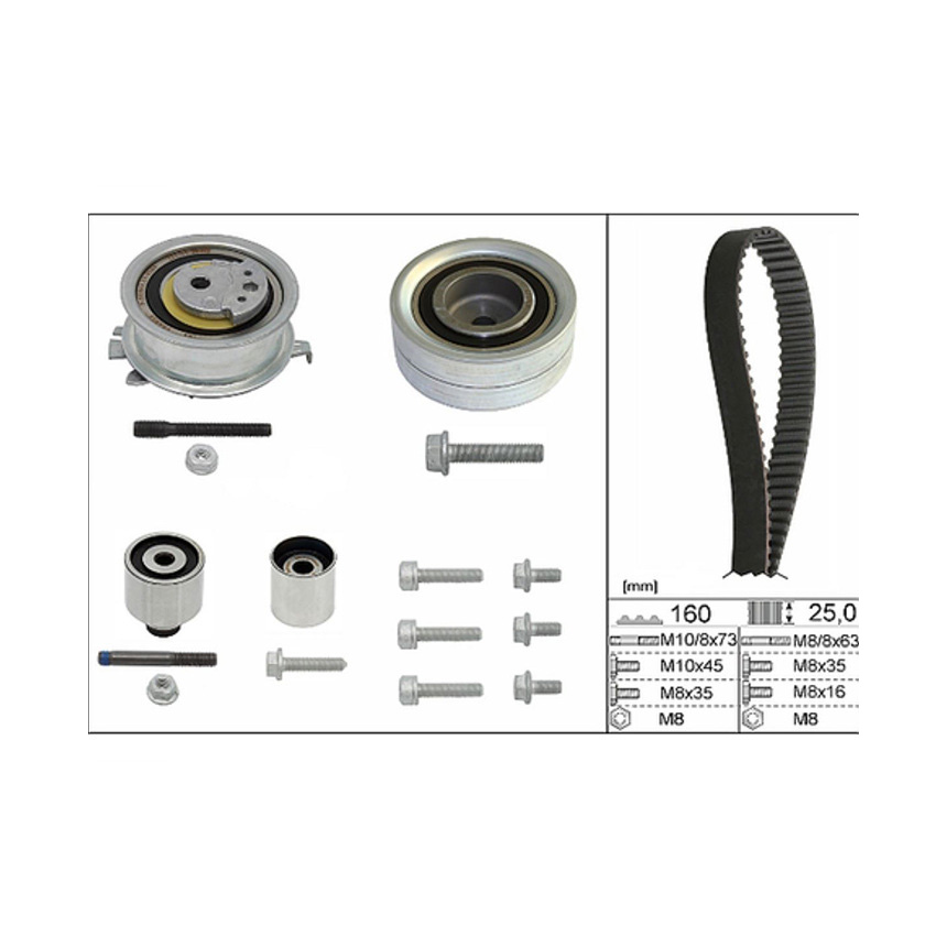 폭스바겐 파사트 CC 2.0 TDI 357 08-12년 INA 타이밍벨트 세트 2SVI