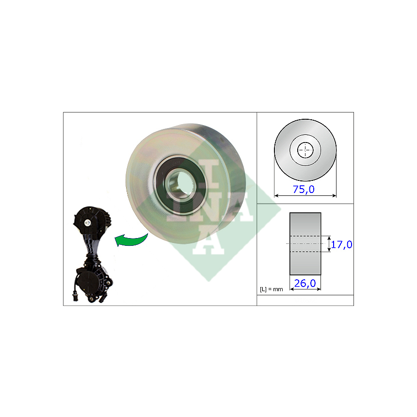 미니 쿠퍼 JCW GP R56 06-13년 INA 마찰휠 풀리 8E7O