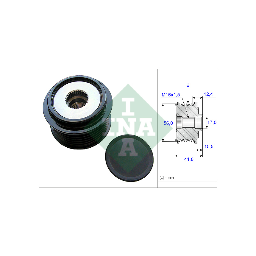 아우디 A4 2.0 TFSI 8K 07-15년 INA 발전기 풀리 MDMY