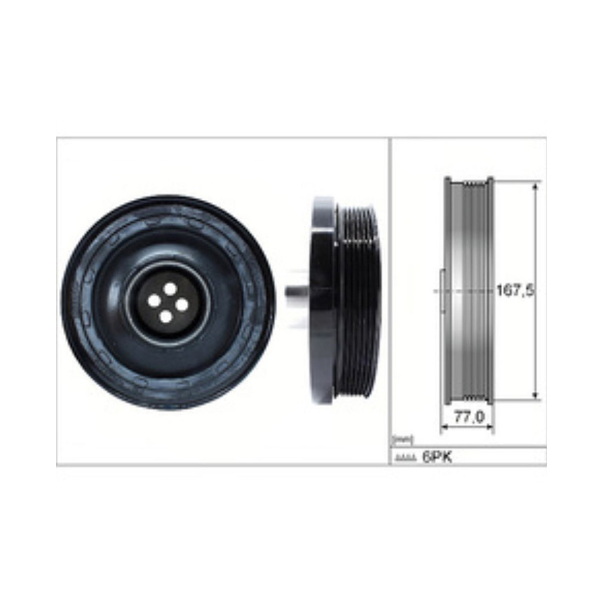 BMW X3 20d F25 10-17년 INA 댐퍼풀리 N8GV