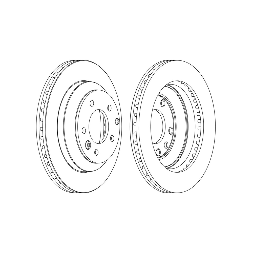 포르쉐 카이엔 3.6 9PA 02-10년 JURID 뒤세트 브레이크디스크 2PJ8